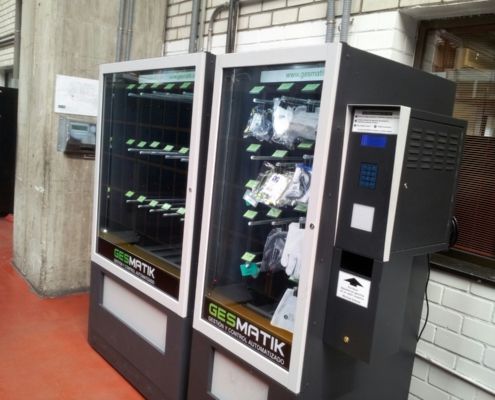 New and recycled glove vending machine