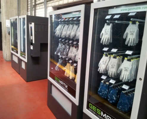 New and recycled glove vending machine