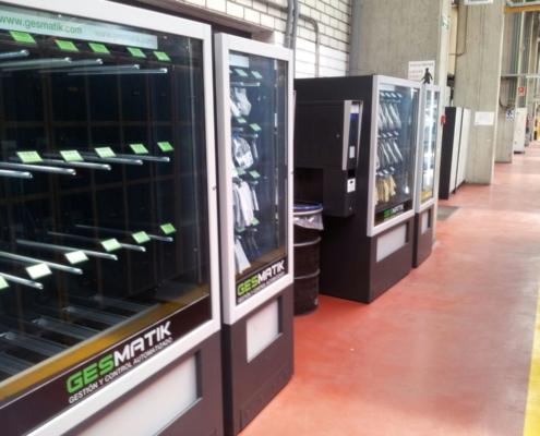 New and recycled glove vending machine