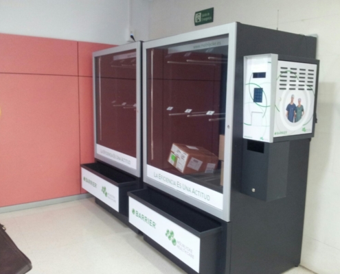 Máquina expendedora de pijamas quirúrgicos desechables
