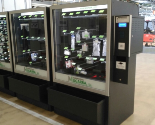 Large capacity industrial vending: PPE, office supplies, first aid kits