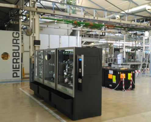 Large capacity industrial vending: PPE, office supplies, first aid kits