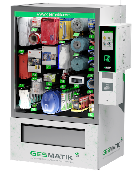 Industrial vending machine Gesmatik Helix 115
