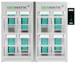 KRABBIX textile dispensing robot by Gesmatik