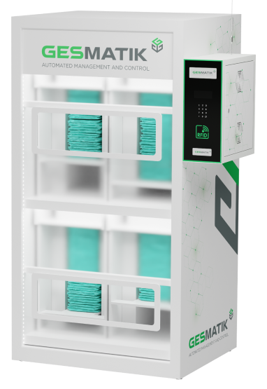 KRABBIX textile dispensing robot by Gesmatik